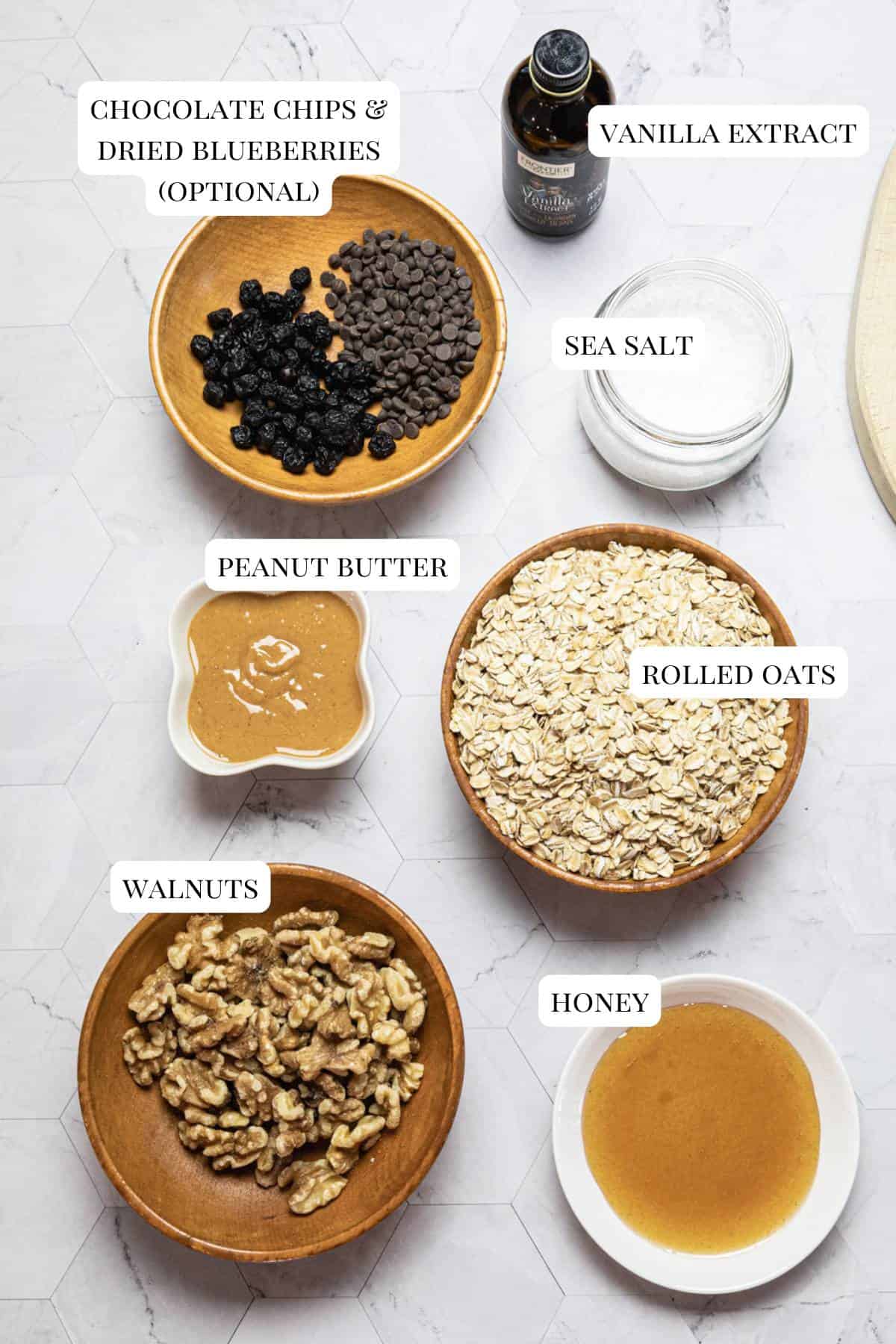 ingredients-for-peanut-butter-oatmeal-balls