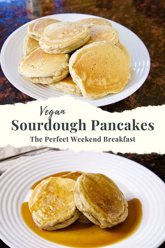 vegan sourdough pancakes weekend breakfast