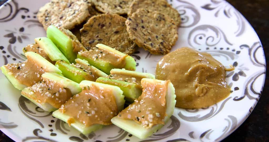 celery-peanut-butter-crackers-healthy-snack