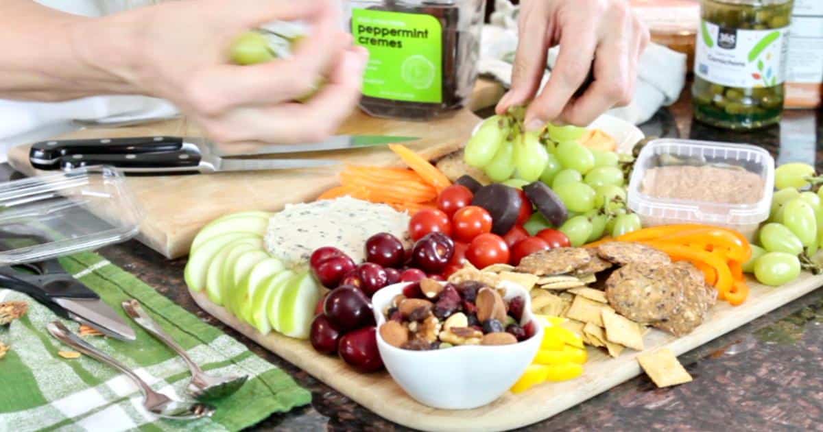arranging-a-vegan-cheese-charcuterie-board