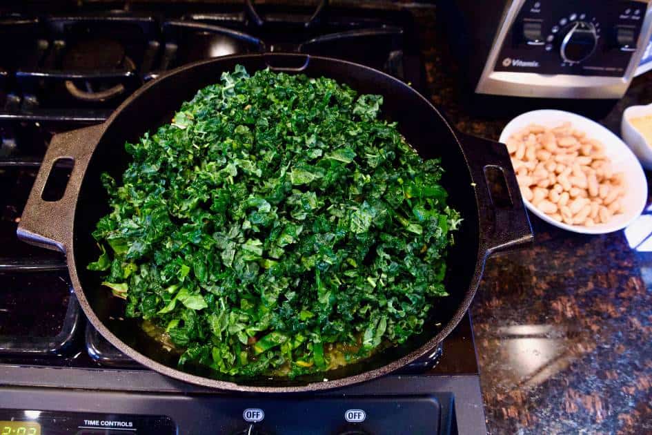 chopped-kale-collard-greens-pan-stove