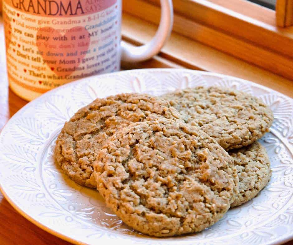 plate-steel-cut-oatmeal-cookies-coffe-mug