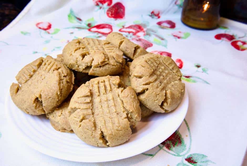 plate-dairy-free-peanut-butter-cookies