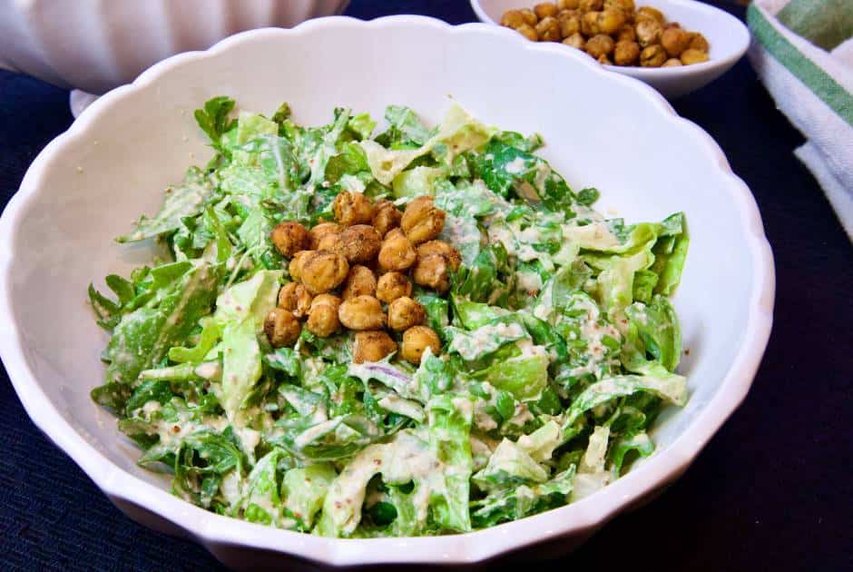 vegan-caesar-salad-white-bowl-chickpea-croutons