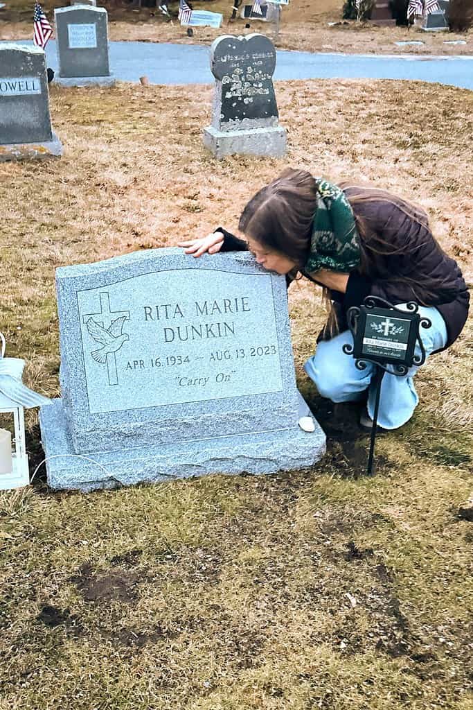 daughter-kissing-mother's-headstone-first-mother's-day-without-mom