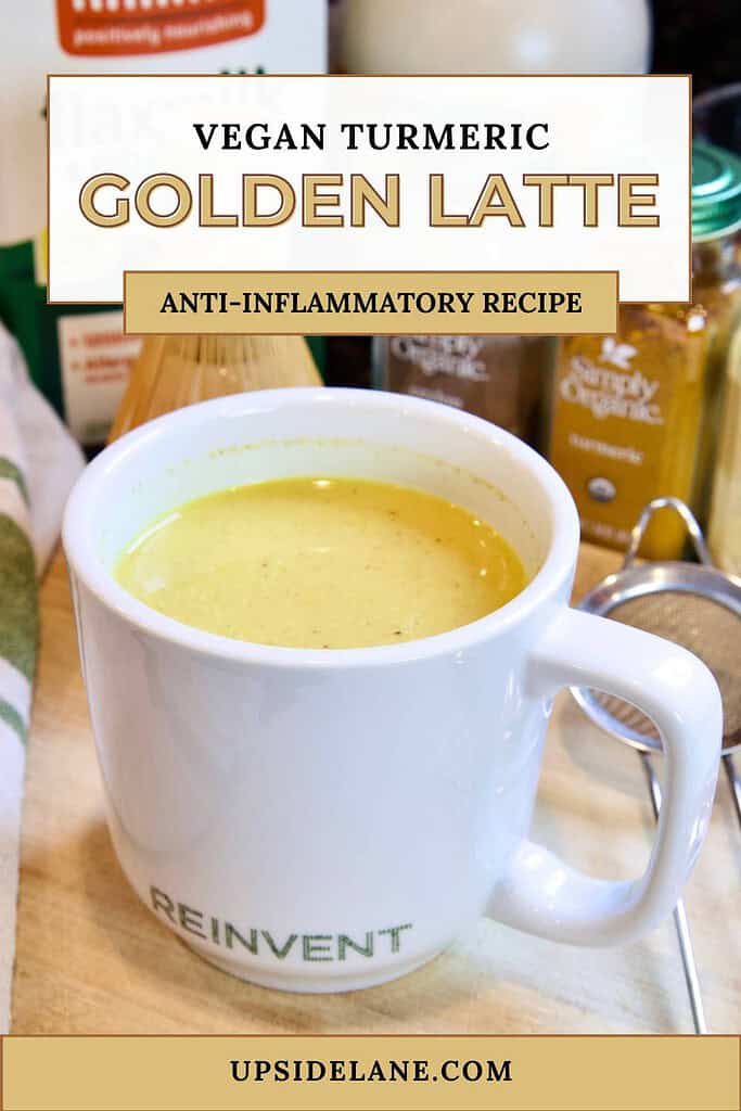 vegan turmeric golden latte anti inflammatory recipe