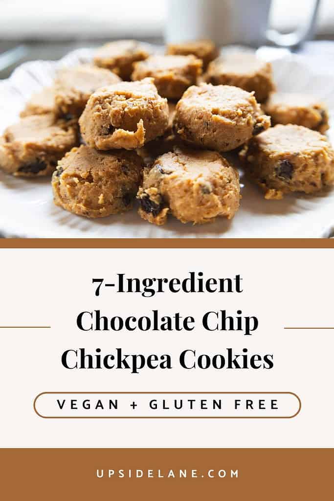 7 ingredient chocolate chip chickpea cookies vegan gluten free