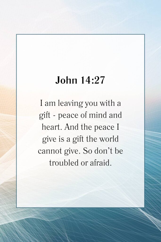 John bible verse on blue, gold, and white background.