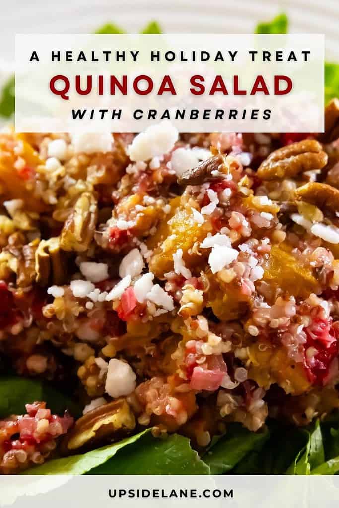 quinoa salad with cranberries a healthy holiday treat