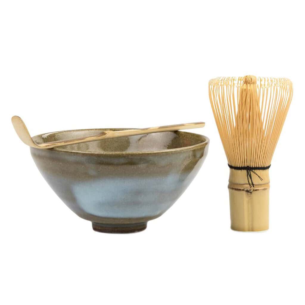 matcha bowl whisk and spoon