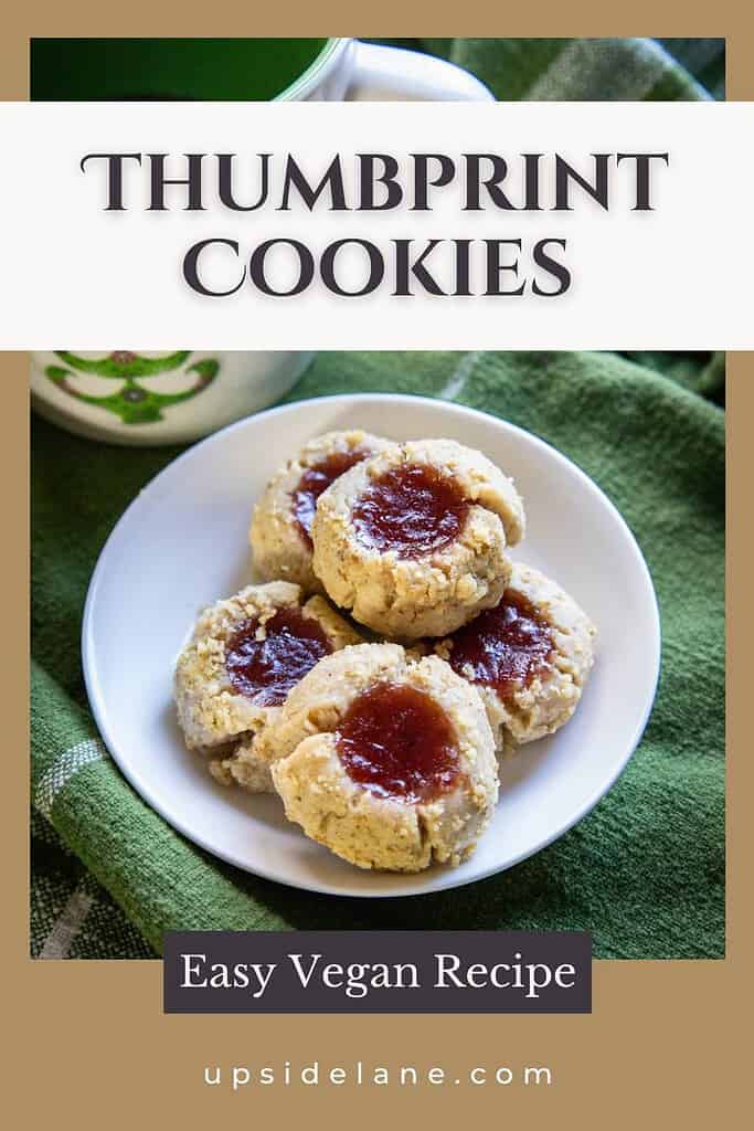 thumbprint cookies easy vegan recipe