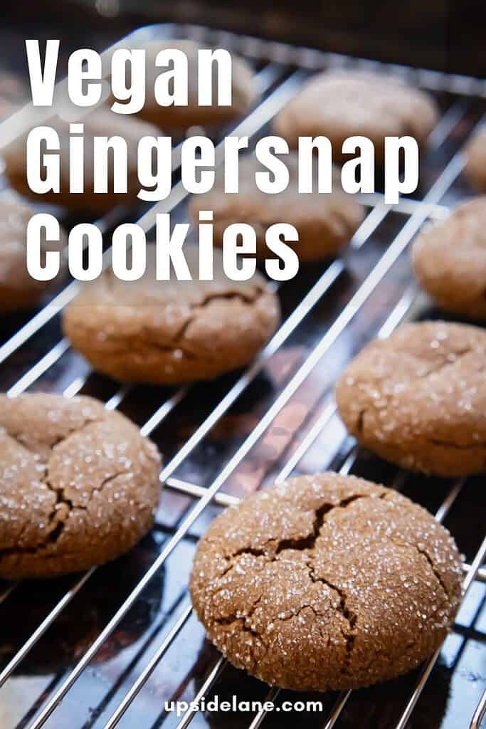 vegan gingersnap cookies