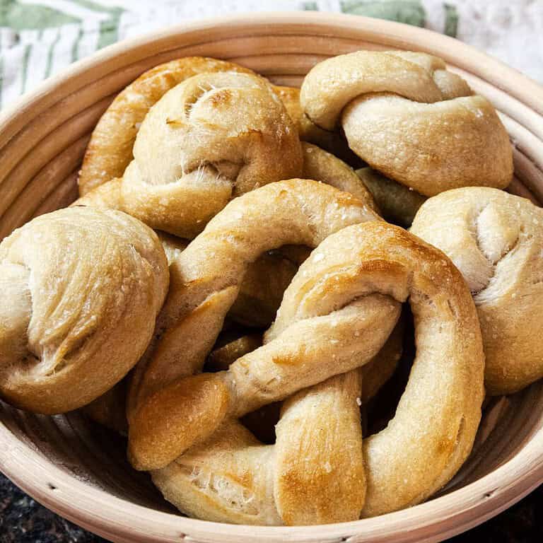 soft-sourdough-pretzels-and-knots-in-a-basket