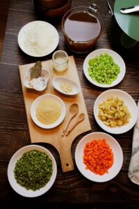 anti-inflammatory-soup-ingredients-chopped-prepared-in-bowls